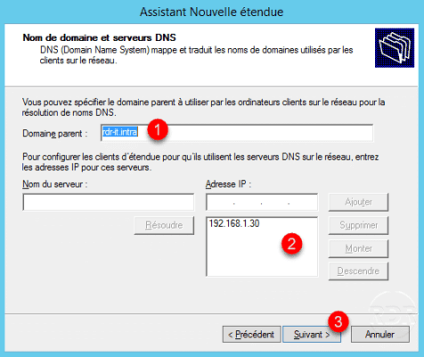 Opciones de DNS