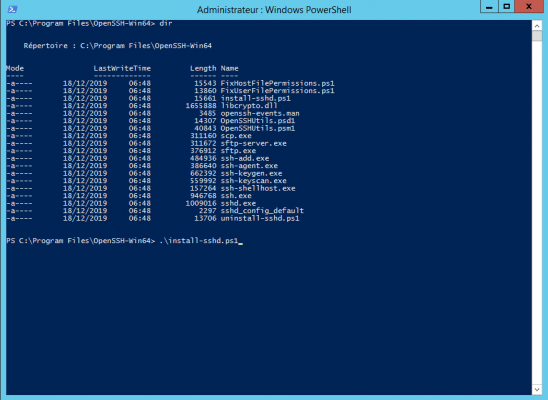 Install OpenSSH Server on Windows