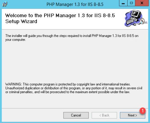 Administrador de PHP para el instalador de IIS